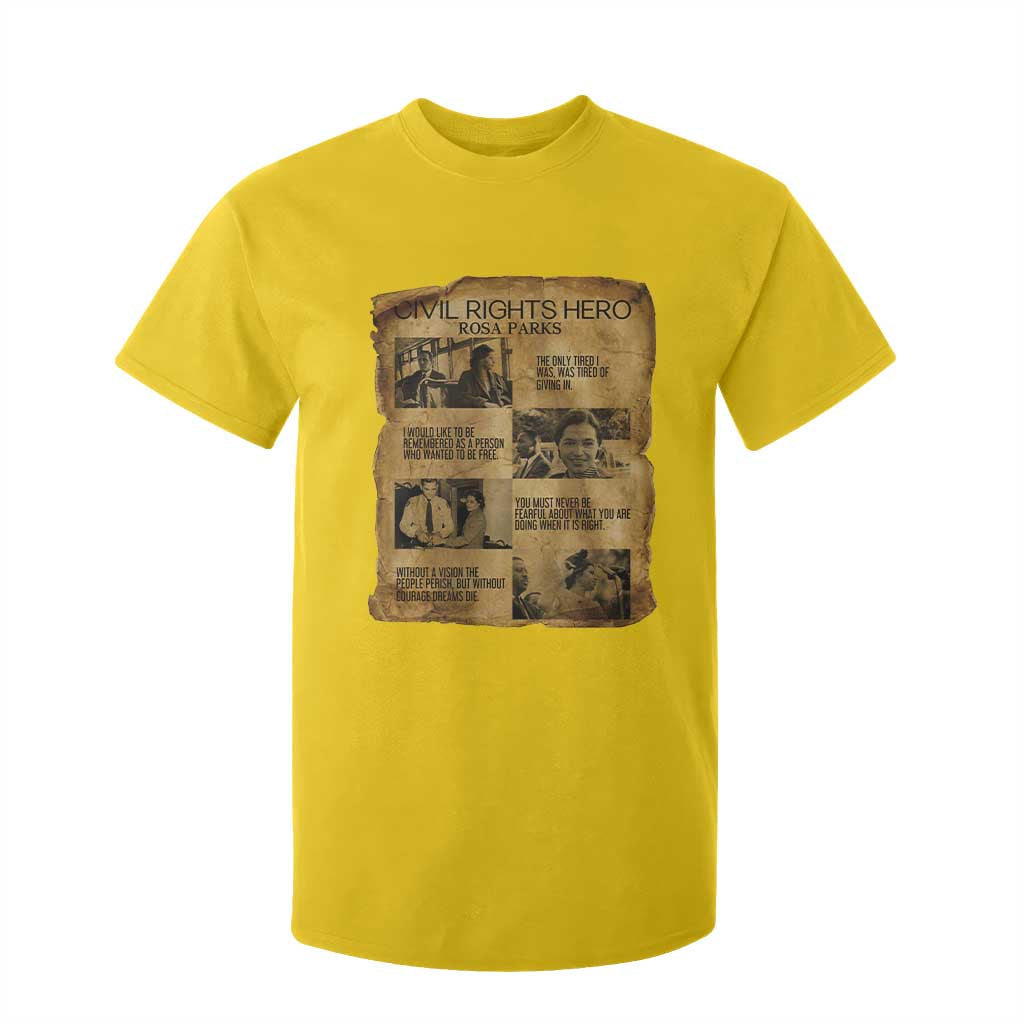 Rosa Parks Quote T Shirt For Kid Civil Rights History Hero