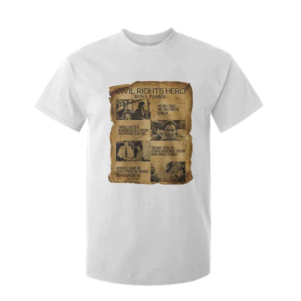 Rosa Parks Quote T Shirt For Kid Civil Rights History Hero