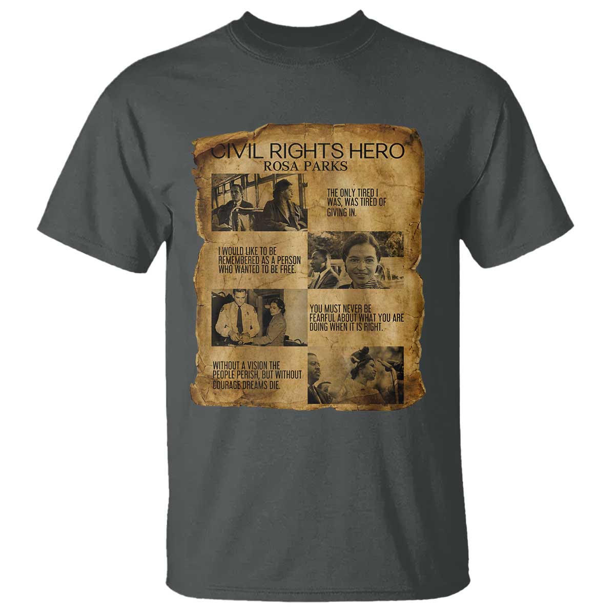 Rosa Parks Quote T Shirt Civil Rights History Hero