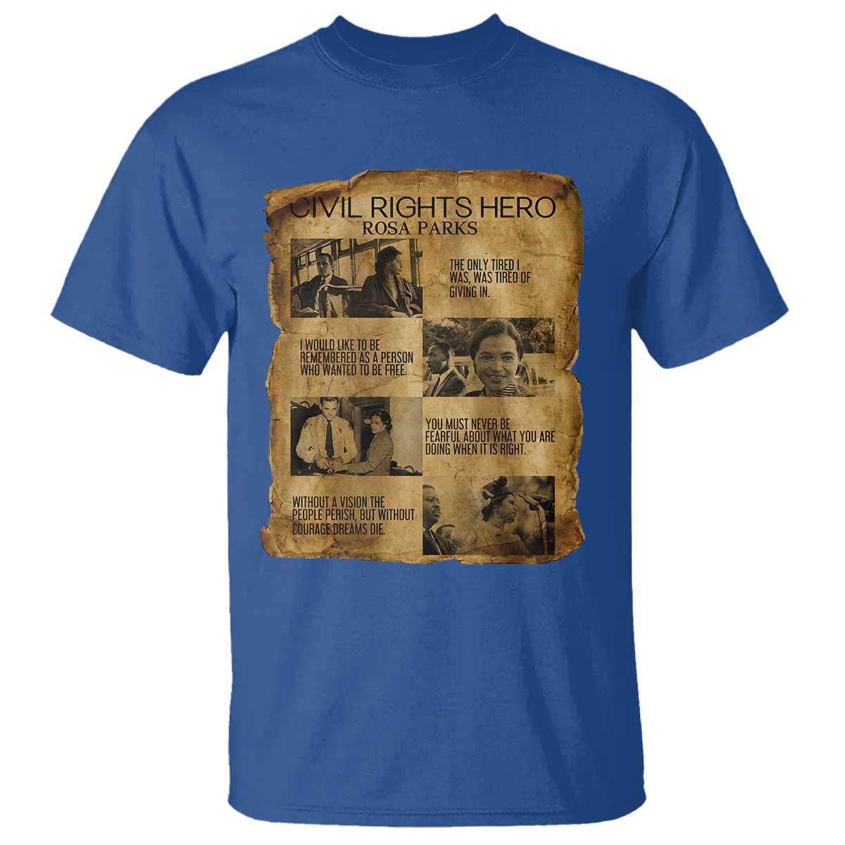 Rosa Parks Quote T Shirt Civil Rights History Hero