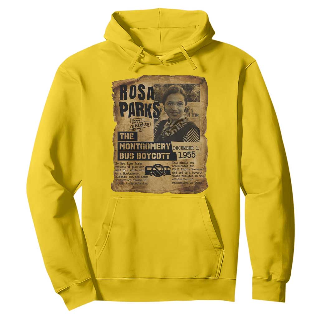 Vintage Rosa Parks Hoodie Groovy Black History Month