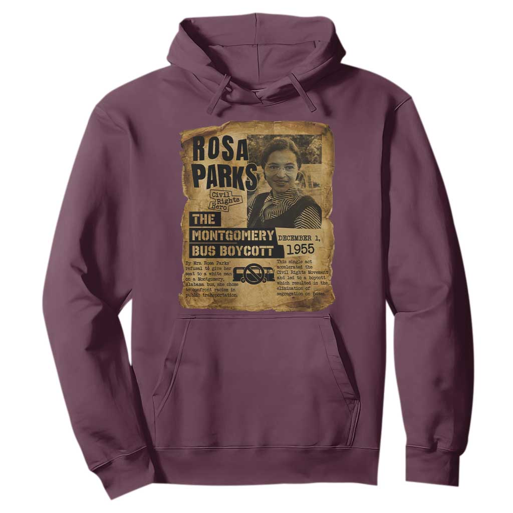 Vintage Rosa Parks Hoodie Groovy Black History Month