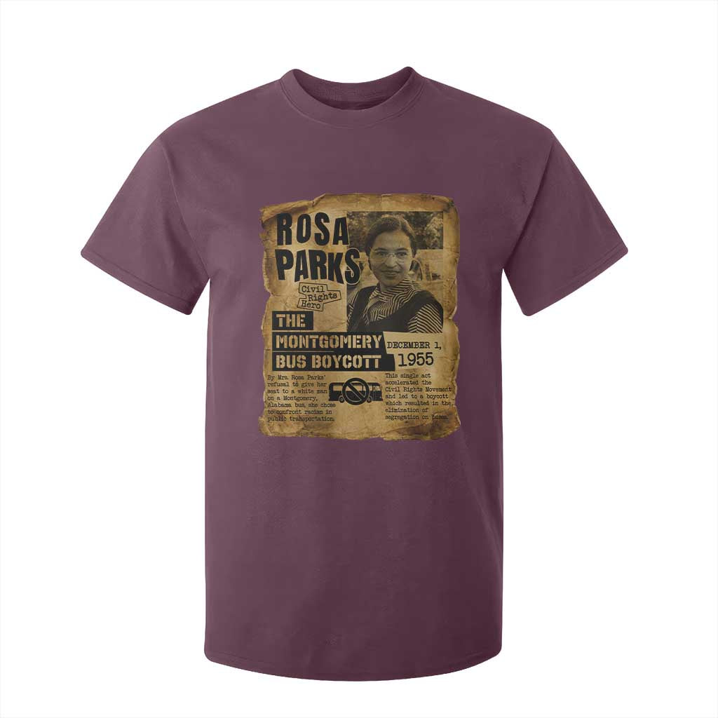 Vintage Rosa Parks T Shirt For Kid Groovy Black History Month