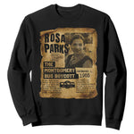 Vintage Rosa Parks Sweatshirt Groovy Black History Month