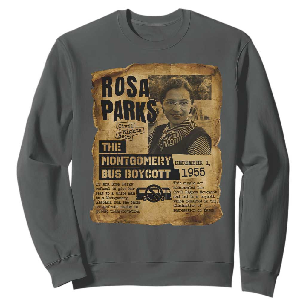 Vintage Rosa Parks Sweatshirt Groovy Black History Month