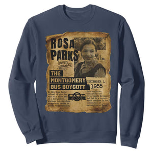Vintage Rosa Parks Sweatshirt Groovy Black History Month