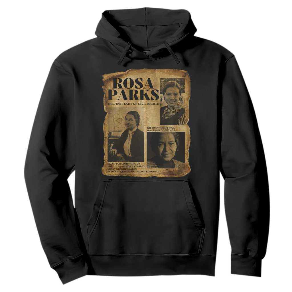 Vintage Rosa Parks Hoodie Women Empowerment Inspirational Quote