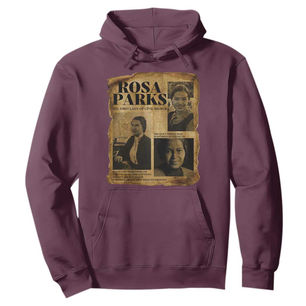 Vintage Rosa Parks Hoodie Women Empowerment Inspirational Quote