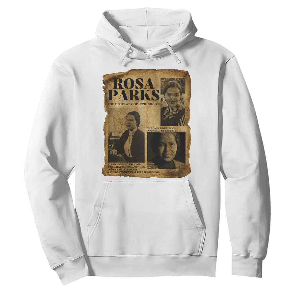 Vintage Rosa Parks Hoodie Women Empowerment Inspirational Quote