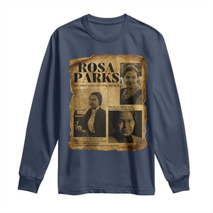 Vintage Rosa Parks Long Sleeve Shirt Women Empowerment Inspirational Quote