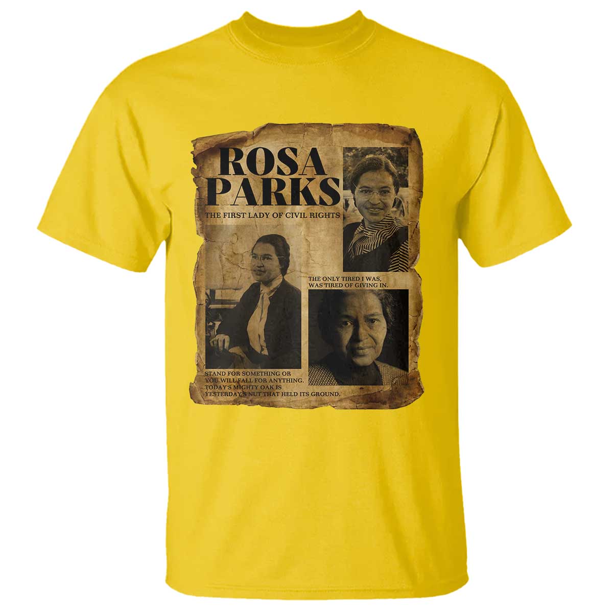 Vintage Rosa Parks T Shirt Women Empowerment Inspirational Quote