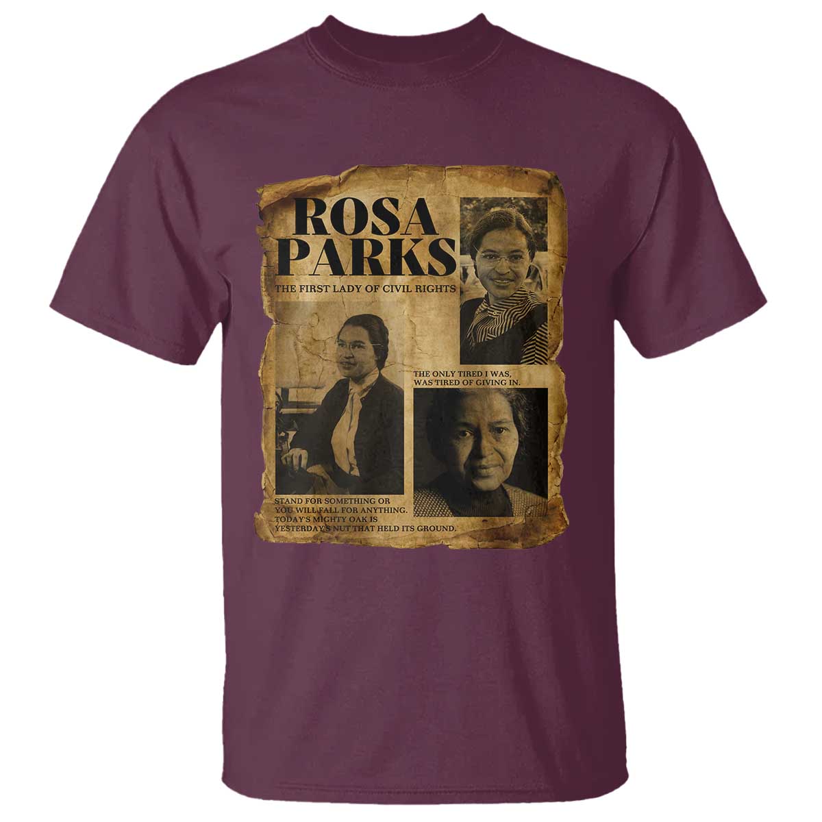 Vintage Rosa Parks T Shirt Women Empowerment Inspirational Quote