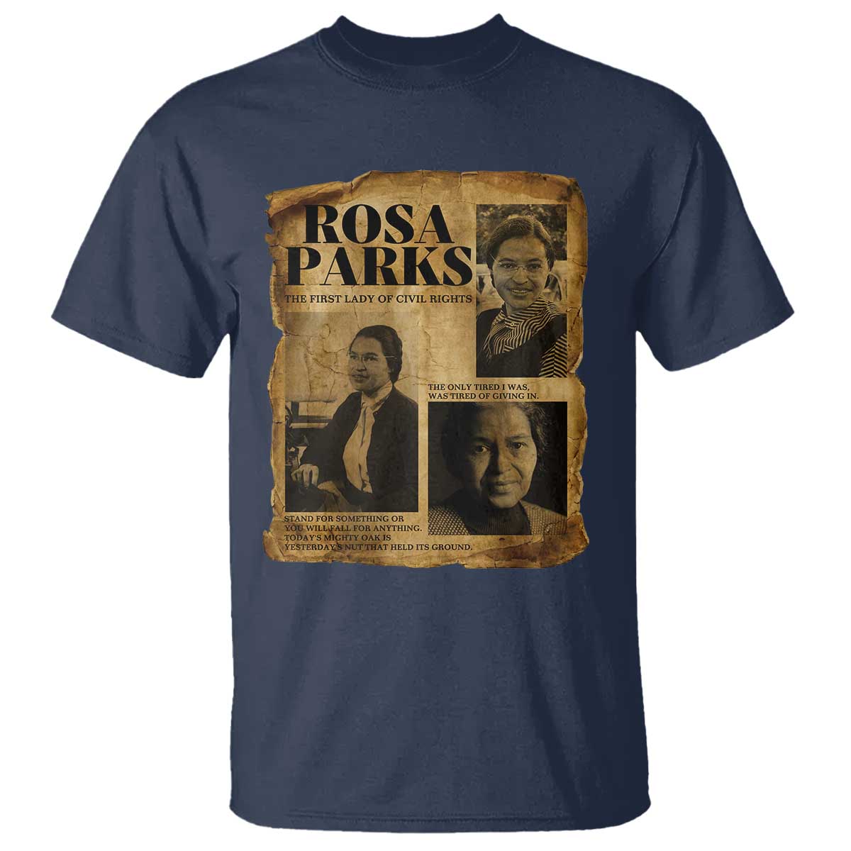 Vintage Rosa Parks T Shirt Women Empowerment Inspirational Quote