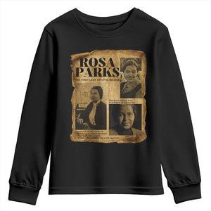 Vintage Rosa Parks Youth Sweatshirt Women Empowerment Inspirational Quote