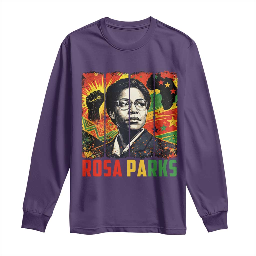 Rosa Parks Long Sleeve Shirt Strong Black Women Pride