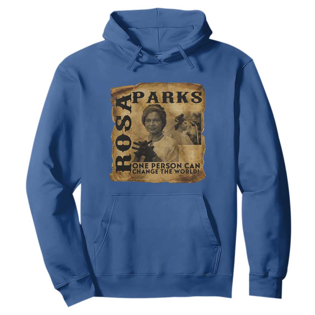 Rosa Parks Change The World Quote Hoodie Black Women Leader