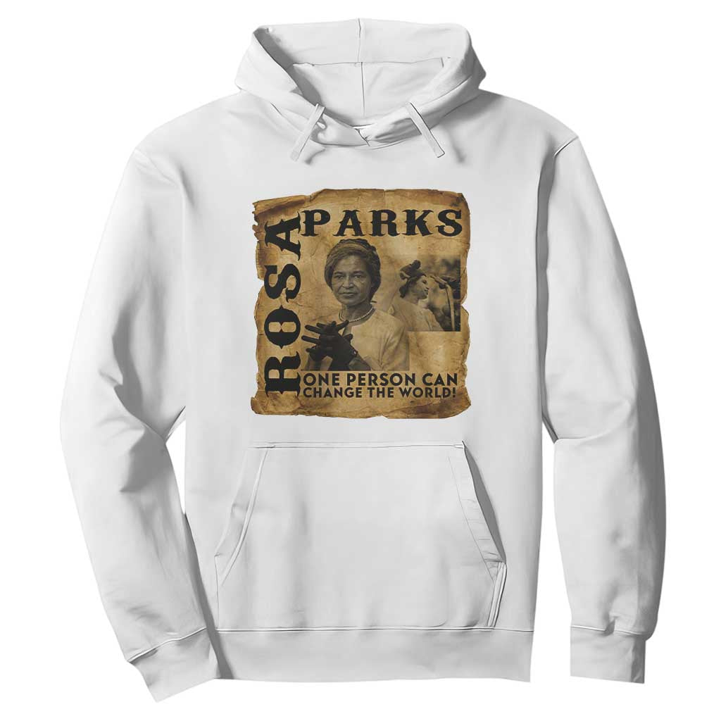 Rosa Parks Change The World Quote Hoodie Black Women Leader