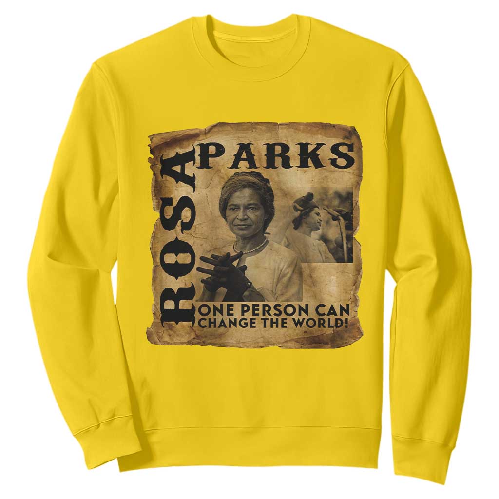 Rosa Parks Change The World Quote Sweatshirt Black Women Leader