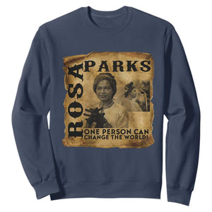 Rosa Parks Change The World Quote Sweatshirt Black Women Leader