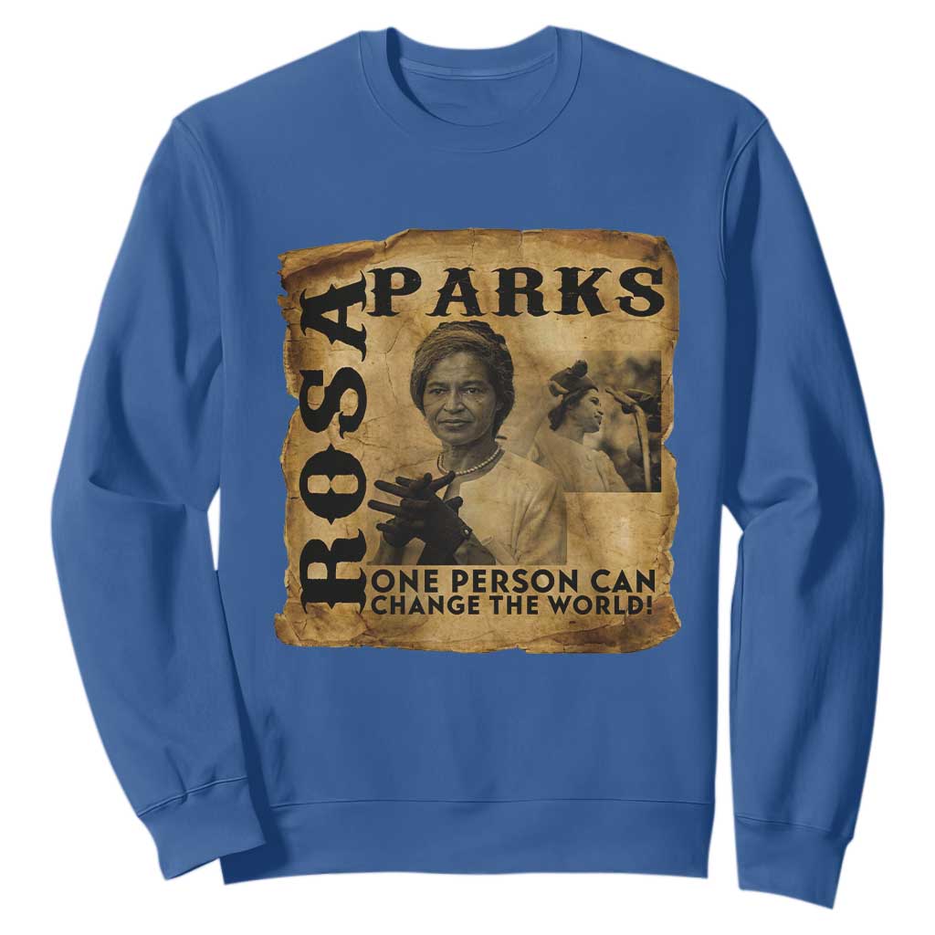 Rosa Parks Change The World Quote Sweatshirt Black Women Leader