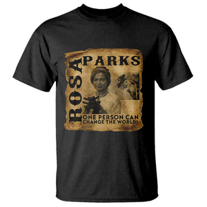 Rosa Parks Change The World Quote T Shirt Black Women Leader