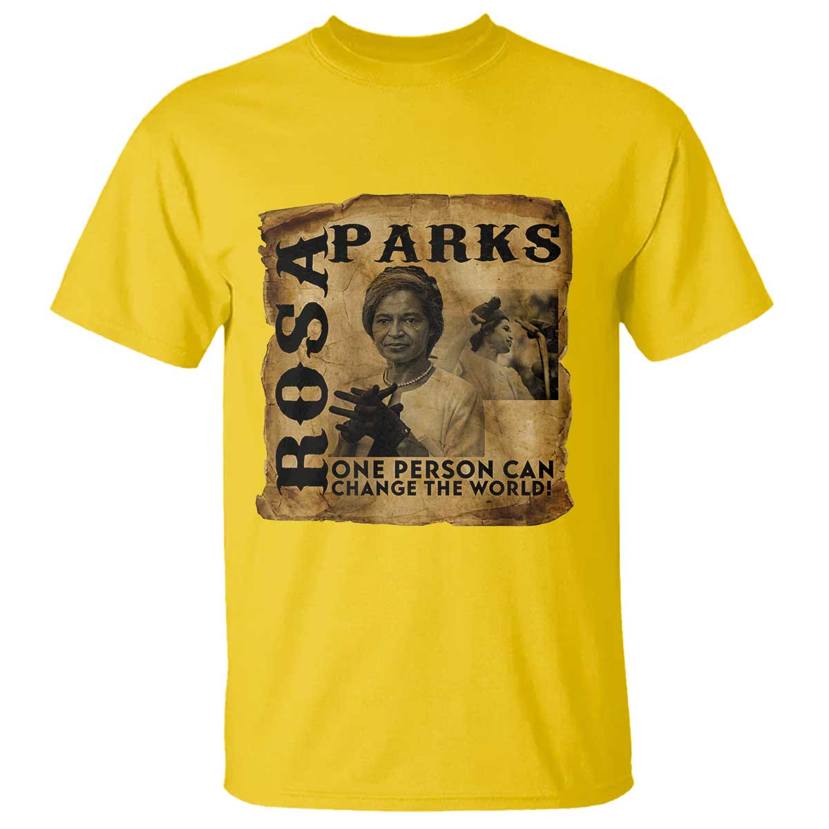 Rosa Parks Change The World Quote T Shirt Black Women Leader