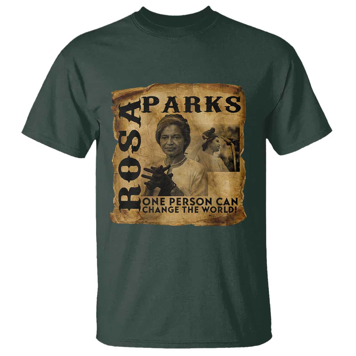 Rosa Parks Change The World Quote T Shirt Black Women Leader