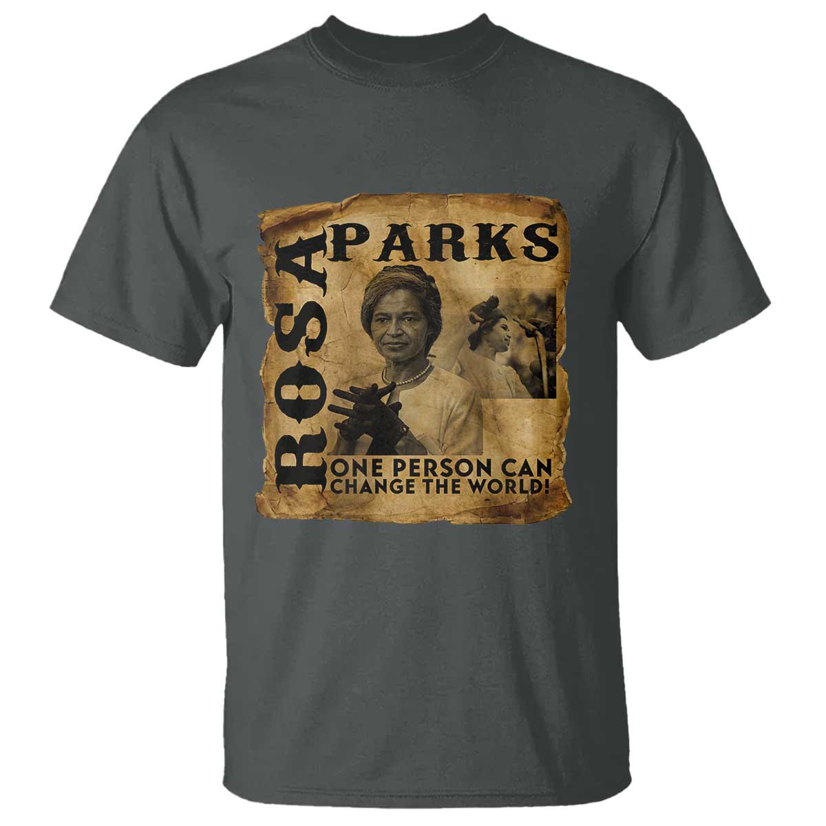 Rosa Parks Change The World Quote T Shirt Black Women Leader