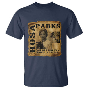Rosa Parks Change The World Quote T Shirt Black Women Leader