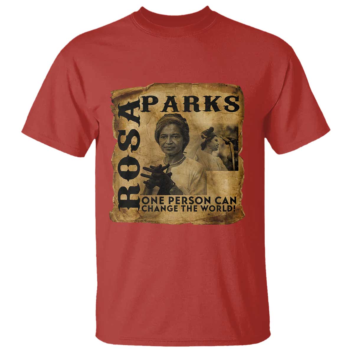 Rosa Parks Change The World Quote T Shirt Black Women Leader