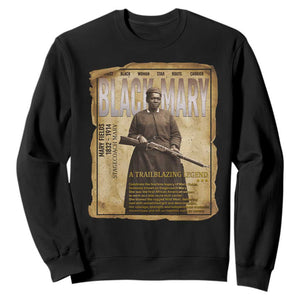 Vintage Newspaper Stagecoach Mary Fields Mail Carrier Sweatshirt Black History Legend Gift