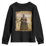 Vintage Newspaper Stagecoach Mary Fields Mail Carrier Youth Sweatshirt Black History Legend Gift