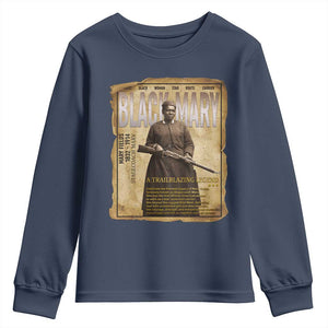 Vintage Newspaper Stagecoach Mary Fields Mail Carrier Youth Sweatshirt Black History Legend Gift
