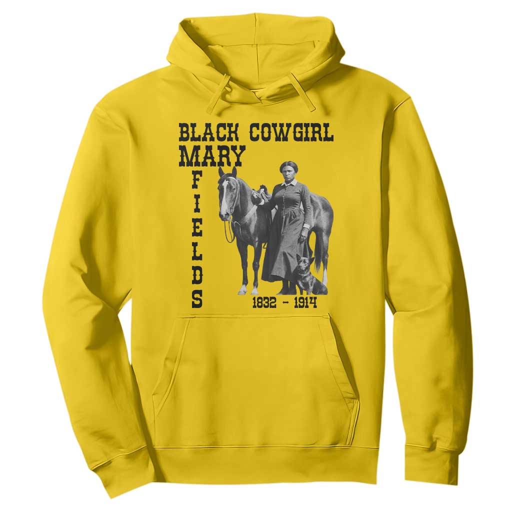 Black Cowgirl Mary Fields Hoodie Western Rodeo Vintage Black History Gift