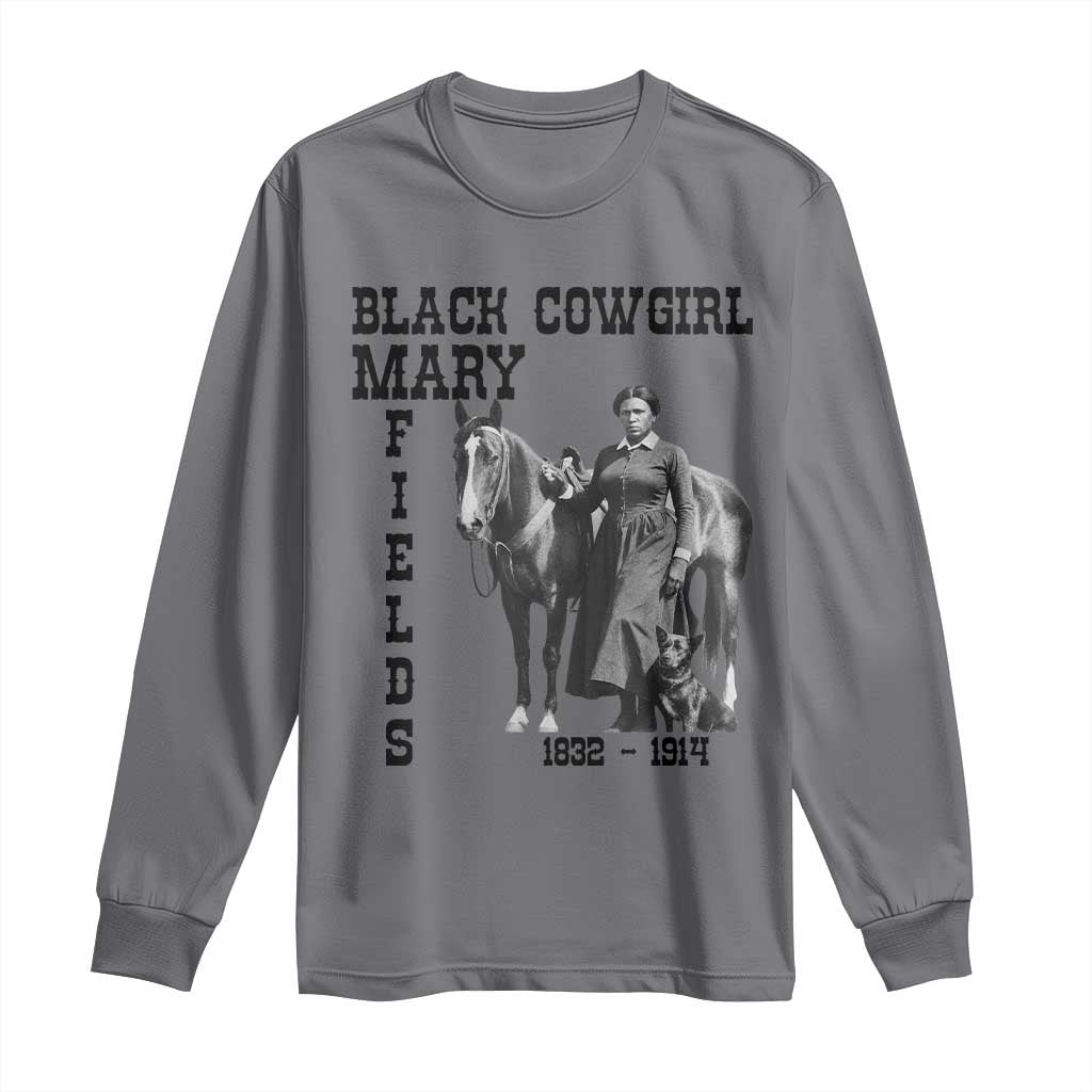 Black Cowgirl Mary Fields Long Sleeve Shirt Western Rodeo Vintage Black History Gift