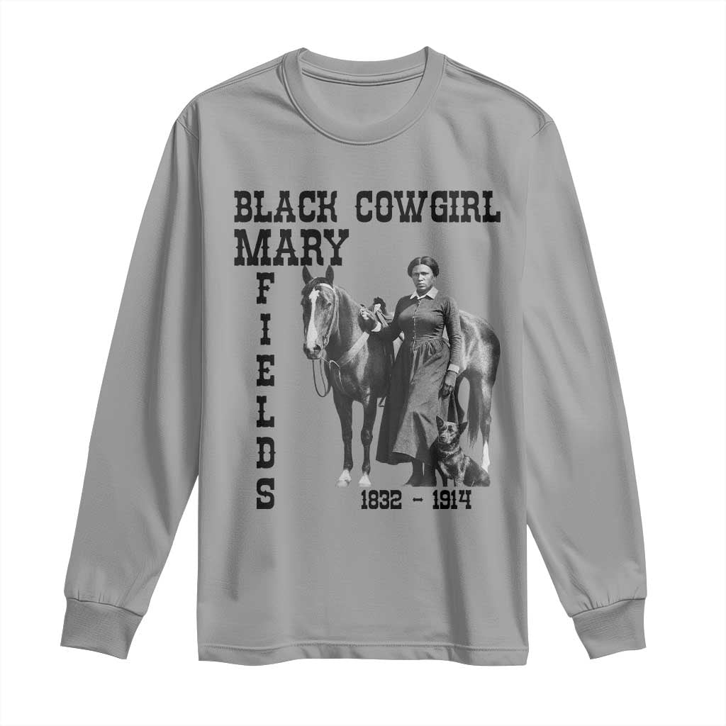 Black Cowgirl Mary Fields Long Sleeve Shirt Western Rodeo Vintage Black History Gift