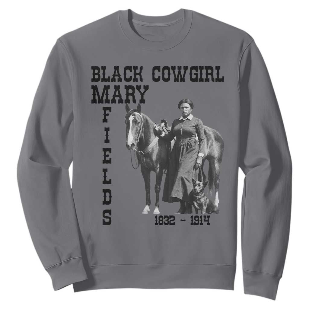 Black Cowgirl Mary Fields Sweatshirt Western Rodeo Vintage Black History Gift