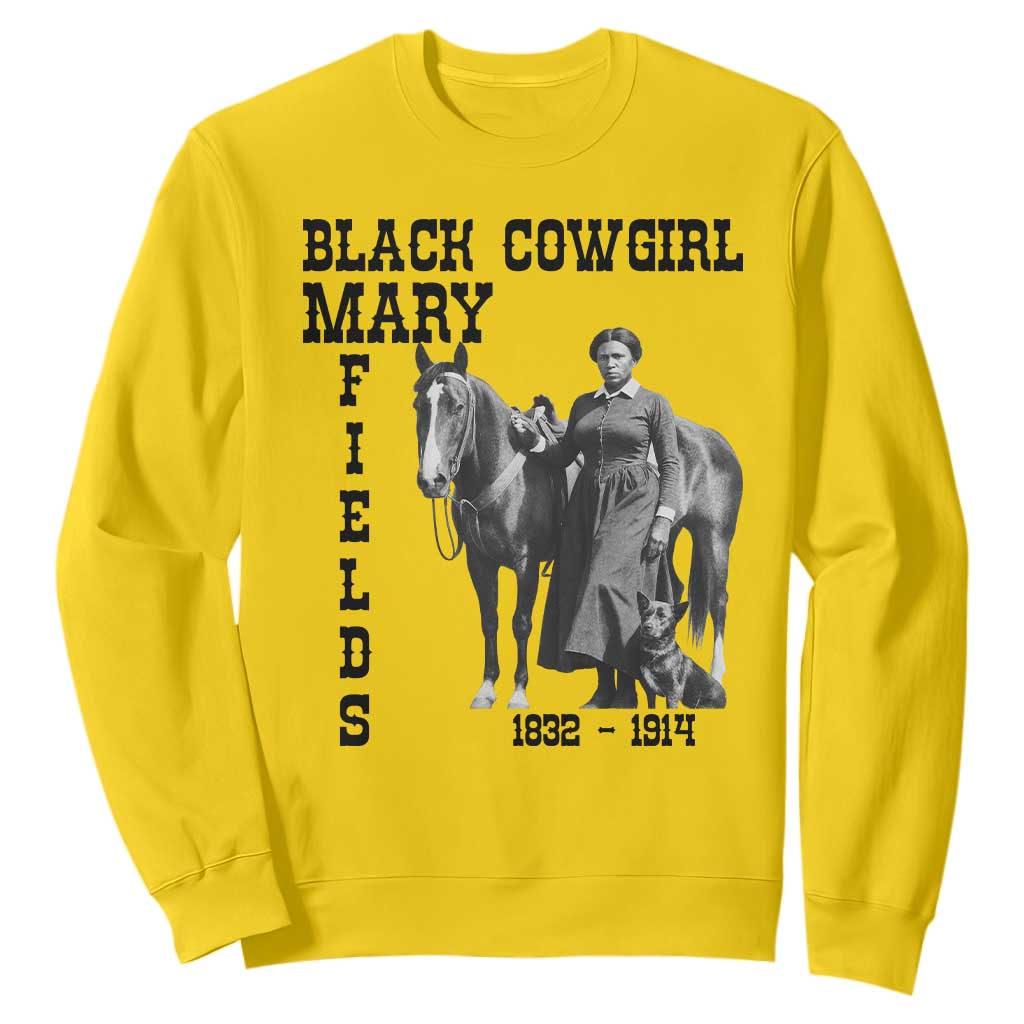 Black Cowgirl Mary Fields Sweatshirt Western Rodeo Vintage Black History Gift