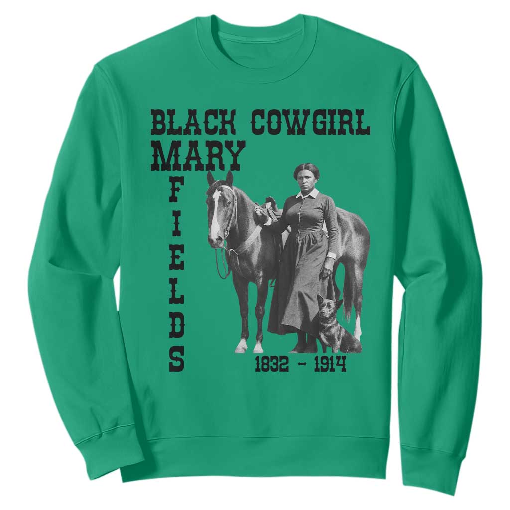 Black Cowgirl Mary Fields Sweatshirt Western Rodeo Vintage Black History Gift