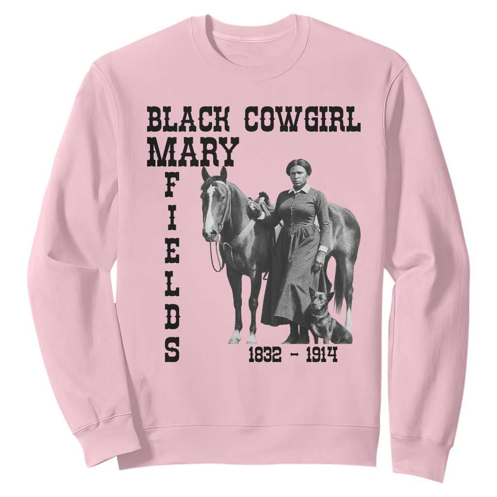 Black Cowgirl Mary Fields Sweatshirt Western Rodeo Vintage Black History Gift
