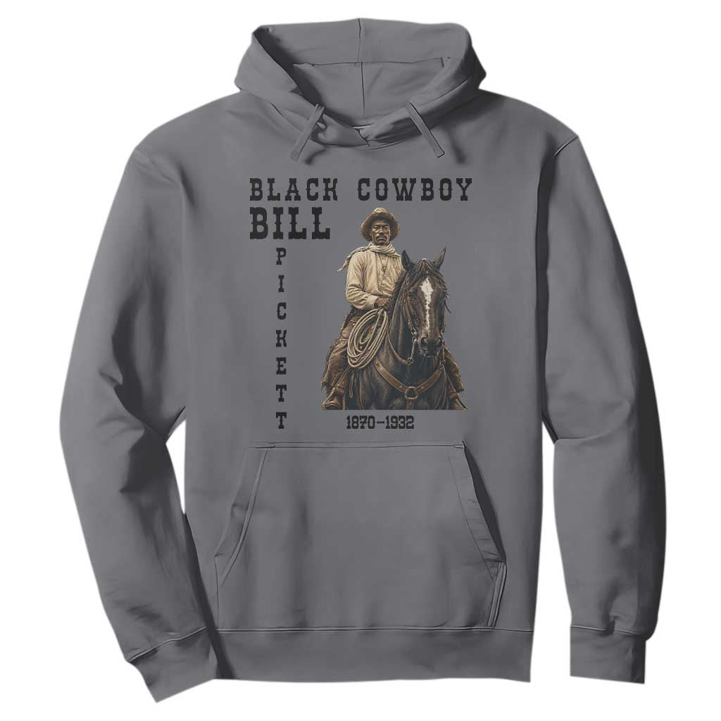Black Cowboy Bill Pickett Hoodie Vintage Western Rodeo Legend Gift