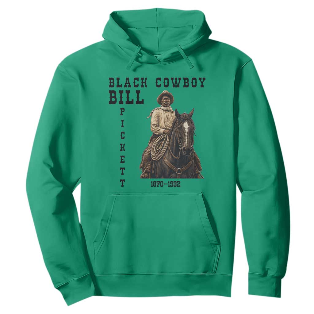 Black Cowboy Bill Pickett Hoodie Vintage Western Rodeo Legend Gift