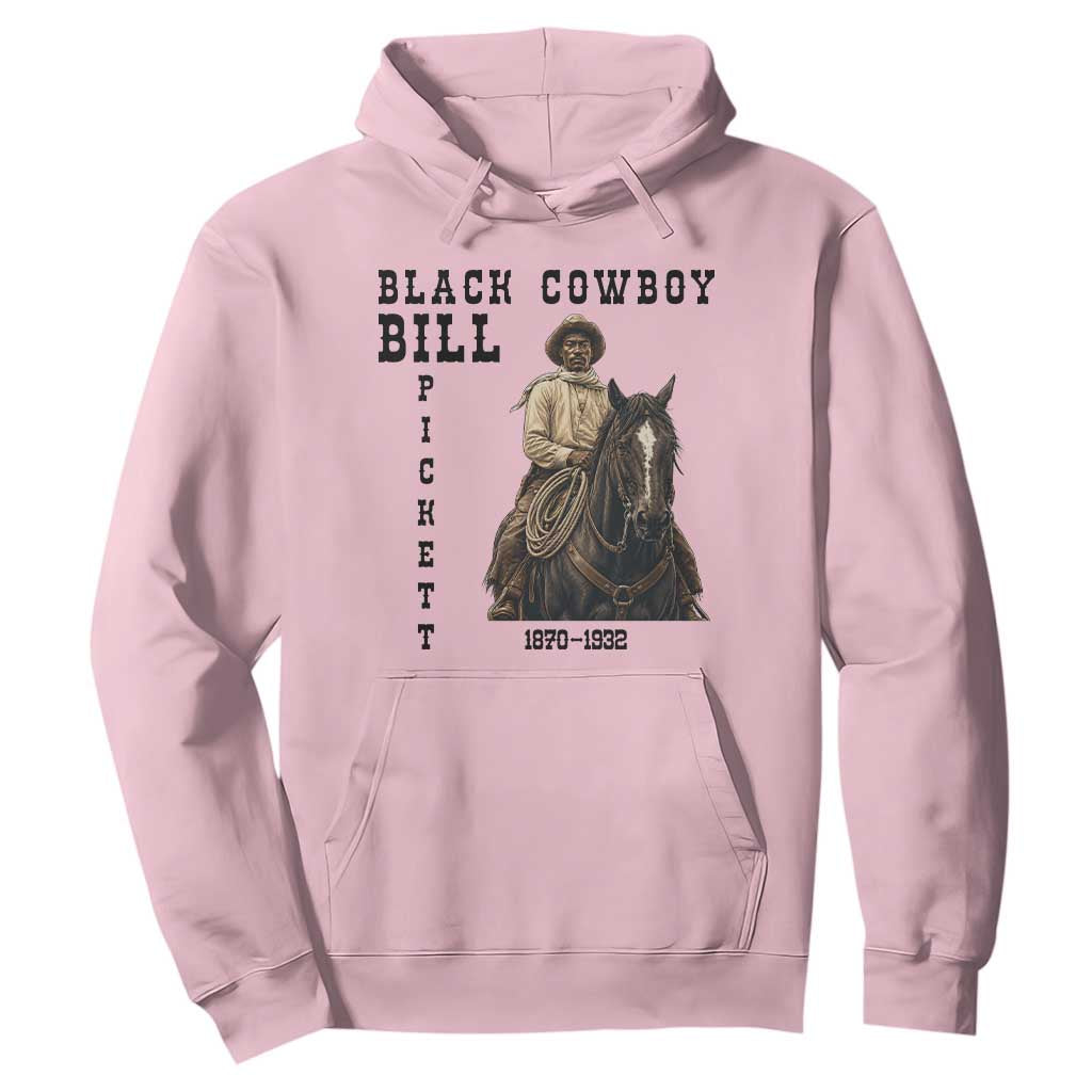 Black Cowboy Bill Pickett Hoodie Vintage Western Rodeo Legend Gift