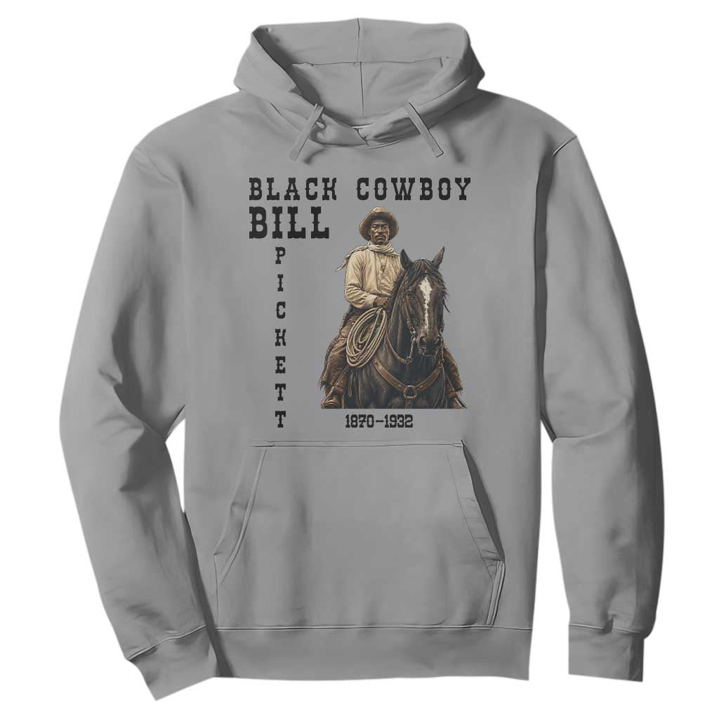 Black Cowboy Bill Pickett Hoodie Vintage Western Rodeo Legend Gift