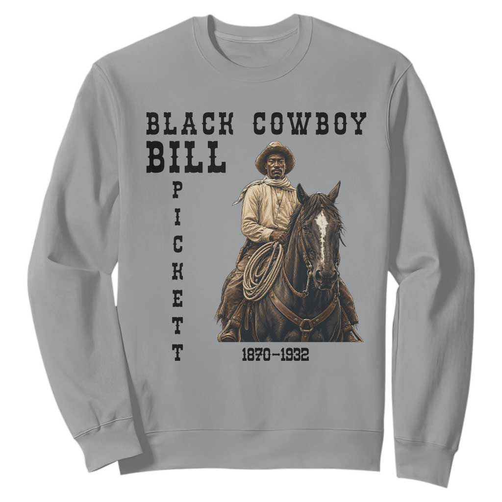 Black Cowboy Bill Pickett Sweatshirt Vintage Western Rodeo Legend Gift