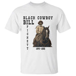 Black Cowboy Bill Pickett T Shirt Vintage Western Rodeo Legend Gift