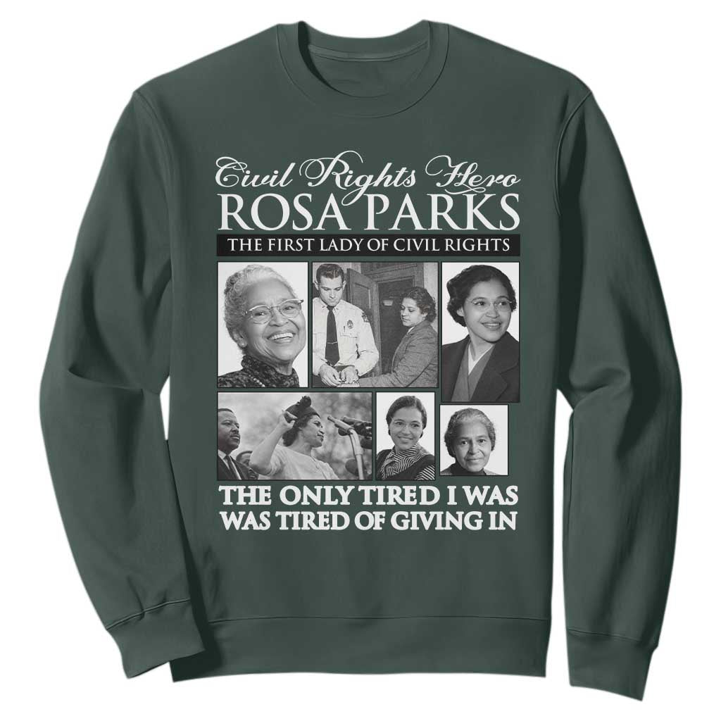 Rosa Parks Mother Of The Civil Rights Movement Sweatshirt Black History Salutes