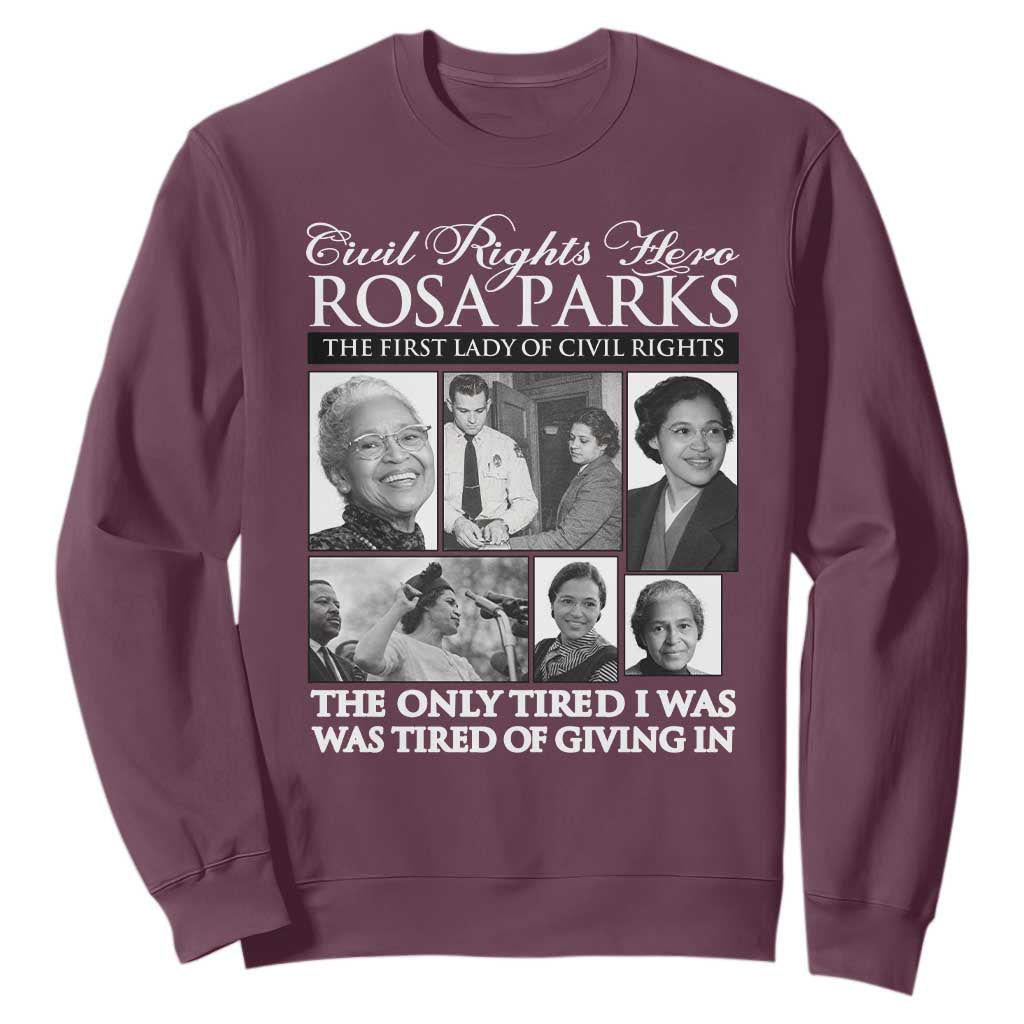 Rosa Parks Mother Of The Civil Rights Movement Sweatshirt Black History Salutes