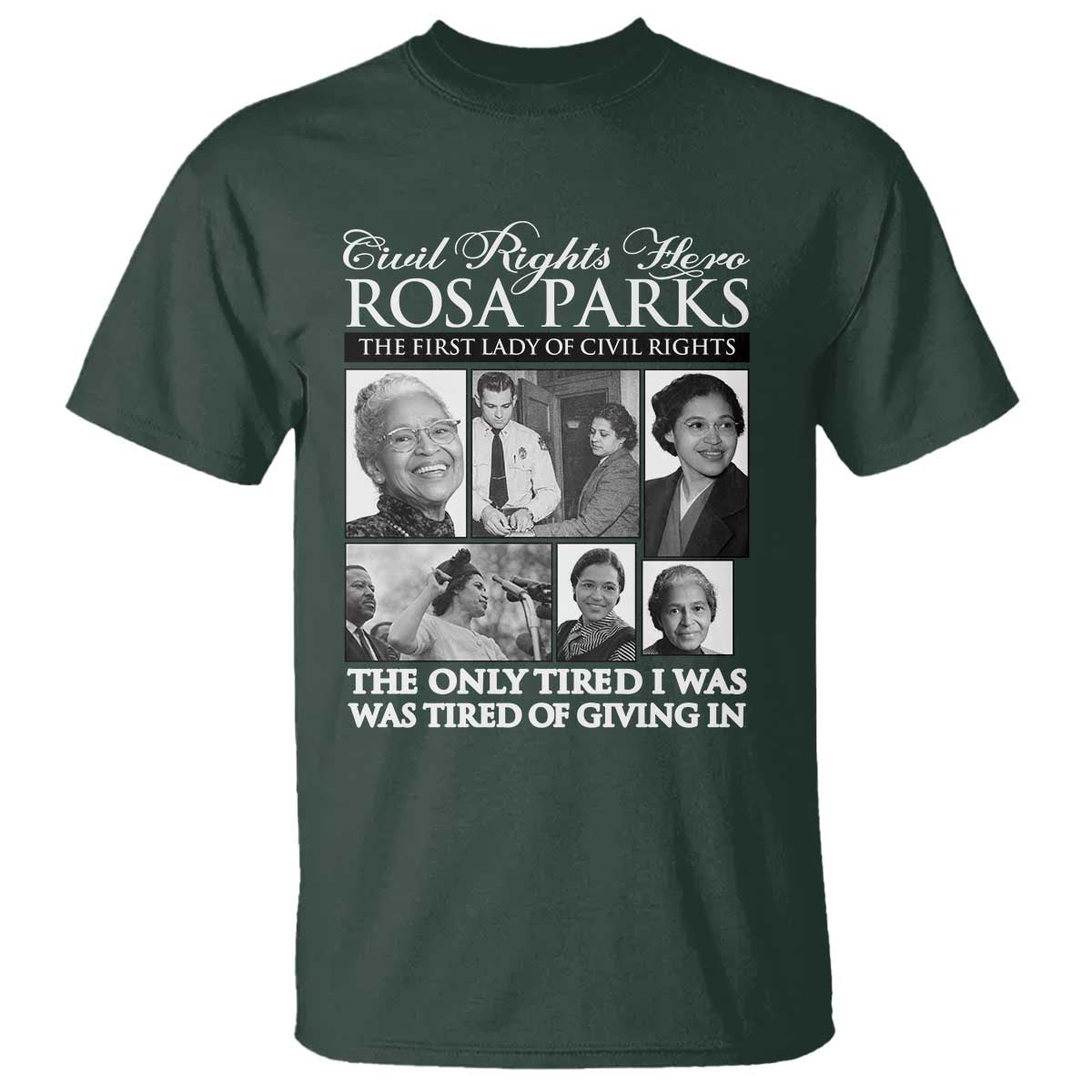 Rosa Parks Mother Of The Civil Rights Movement T Shirt Black History Salutes