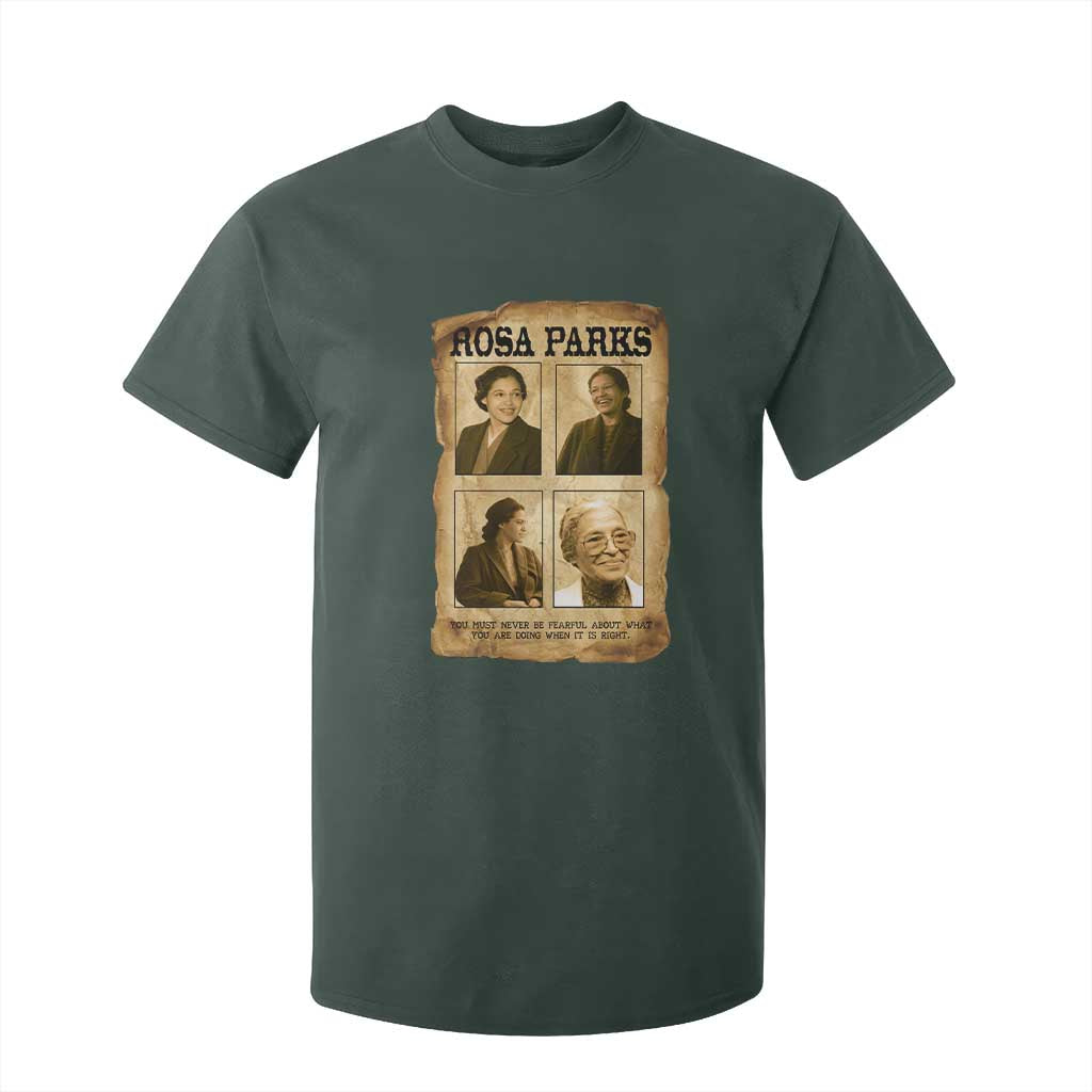 Vintage Rosa Parks T Shirt For Kid Courage And Justice Quote